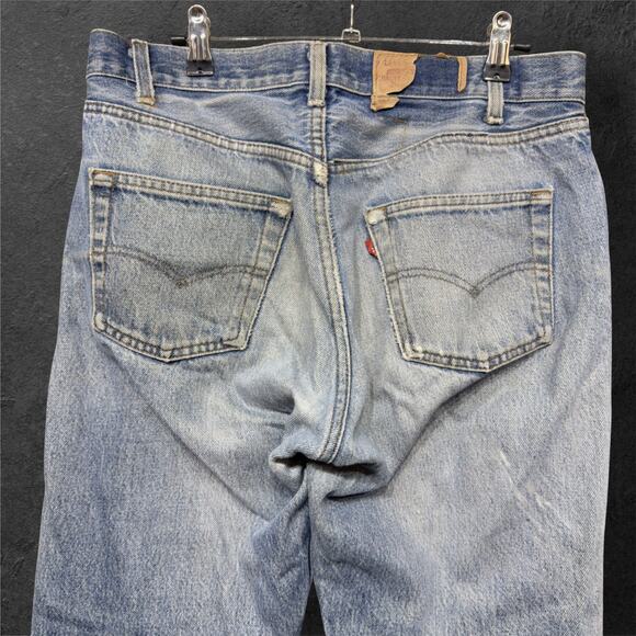 Vintage Levis 501 80s Made in USA Button Fly Jeans Size 32 - Picture 10 of 13